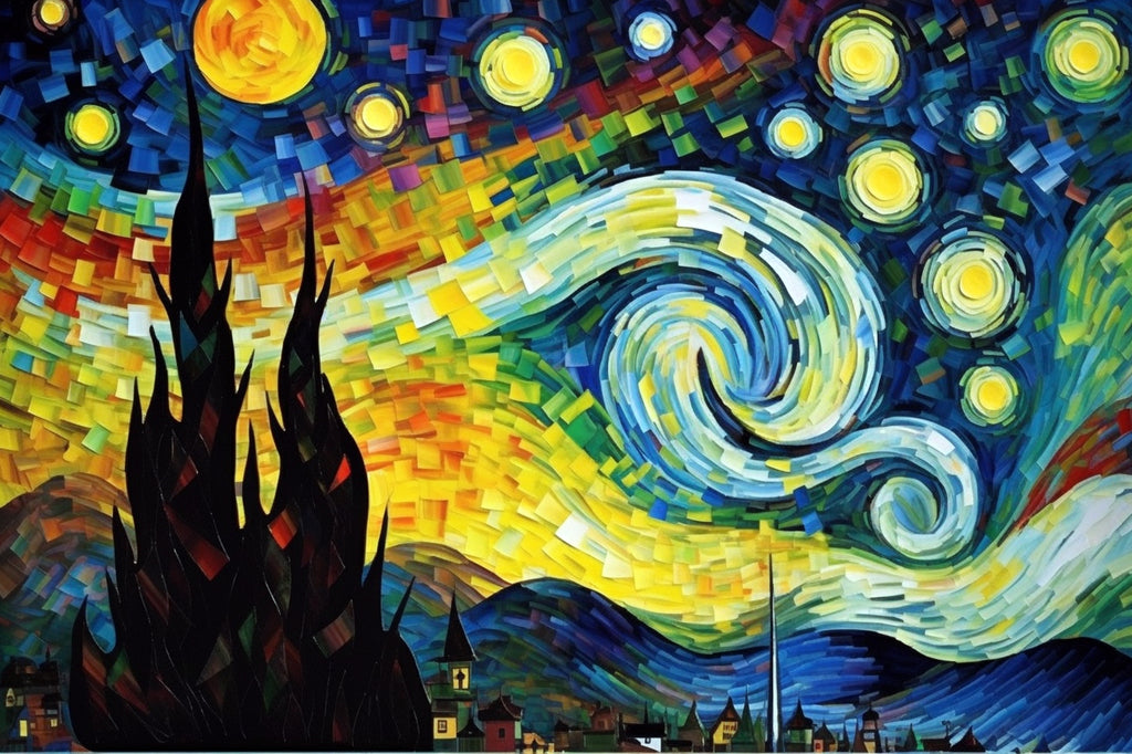 Arte 5D Diamante 50x40cm - Van Gogh-Starry Night - Ingenio