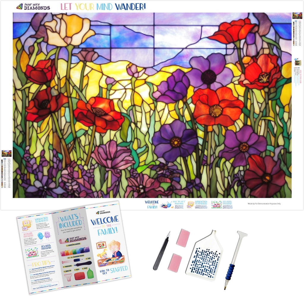 Belle of the Ball Stained Glass Diamond Painting Kit – Heartful Diamonds
