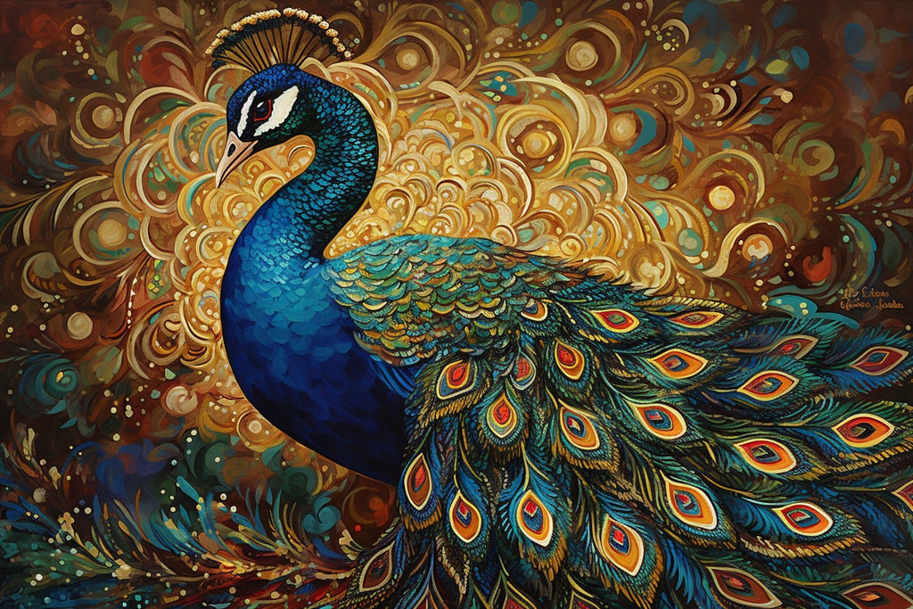 Luminous Peacock Diamond Painting Kit (Full Drill) – Paint With