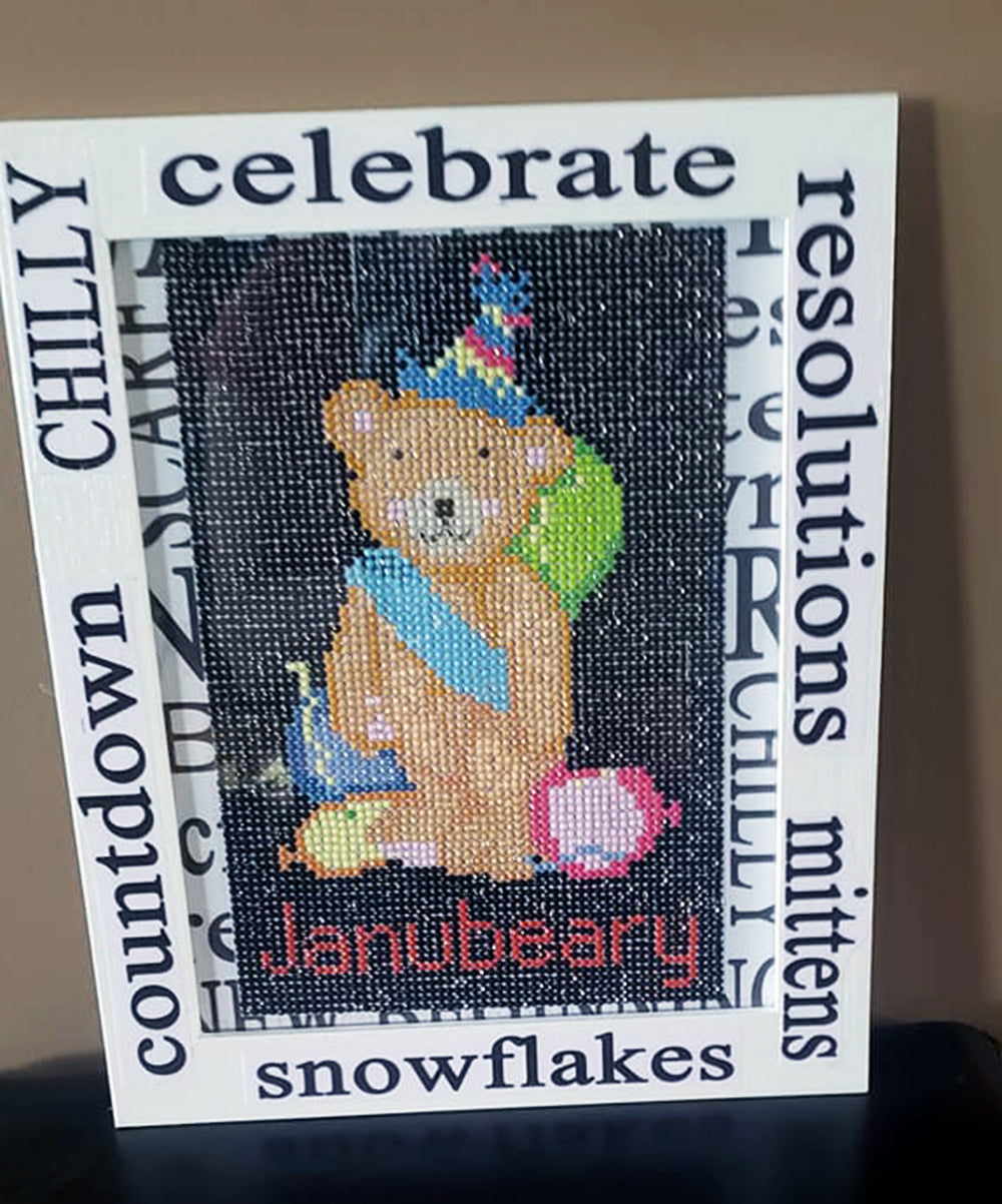 January Bear with Diamonds 