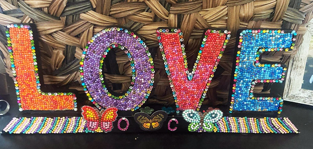 Love Sign with little butterflies 