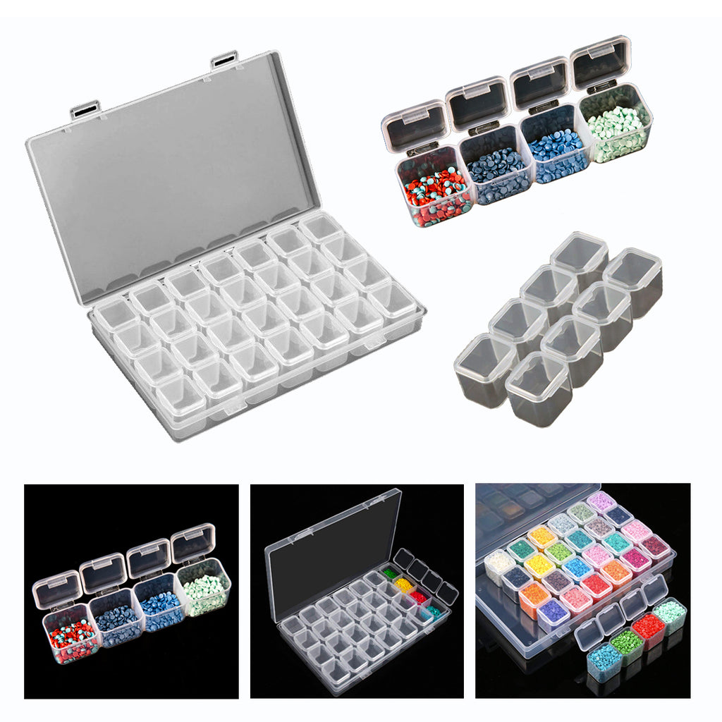 77/108PCS Large Capacity Diamond Painting Storage Containers with