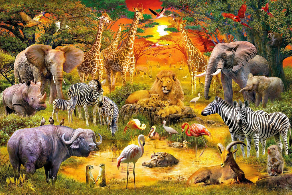 Puzzle Diamond Painting: Zebras, 1 - 39 pieces