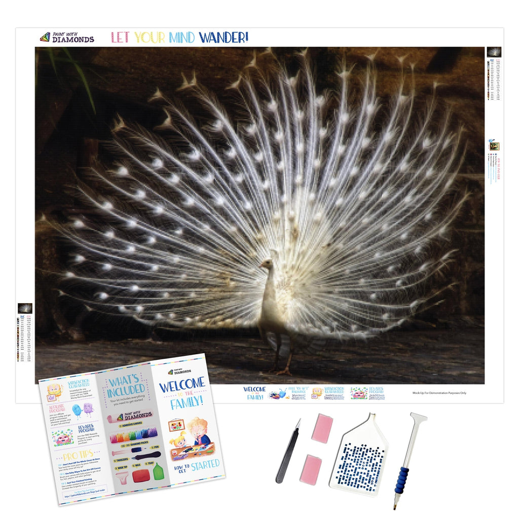 Luminous Peacock Diamond Painting Kit (Full Drill) – Paint With