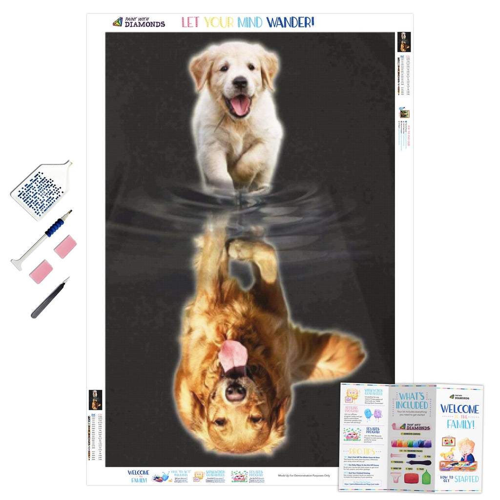 Christmas Puppy Diamond Painting Kit (Full Drill) – Paint With Diamonds