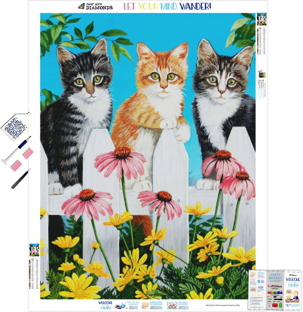 Kitten Fairy Mushroom Diamond Painting Kit (Full Drill) – Paint With  Diamonds