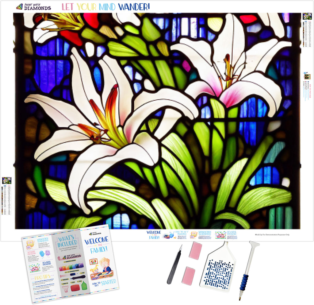 Diamond Art – Intermediate – Stained Glass Flower