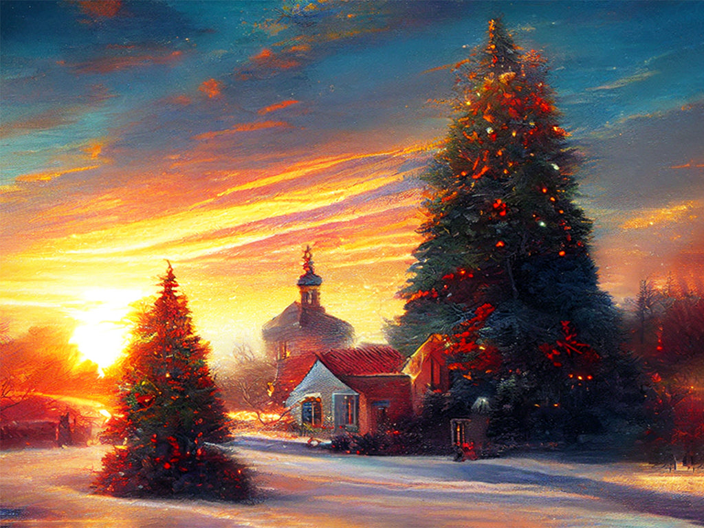 Beautiful Christmas Sunrise – Paint With Diamonds