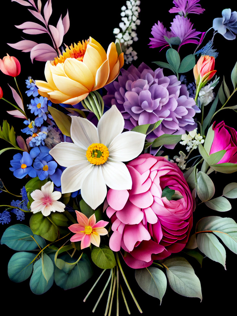 Diamond Painting - Large Bouquet of Flowers