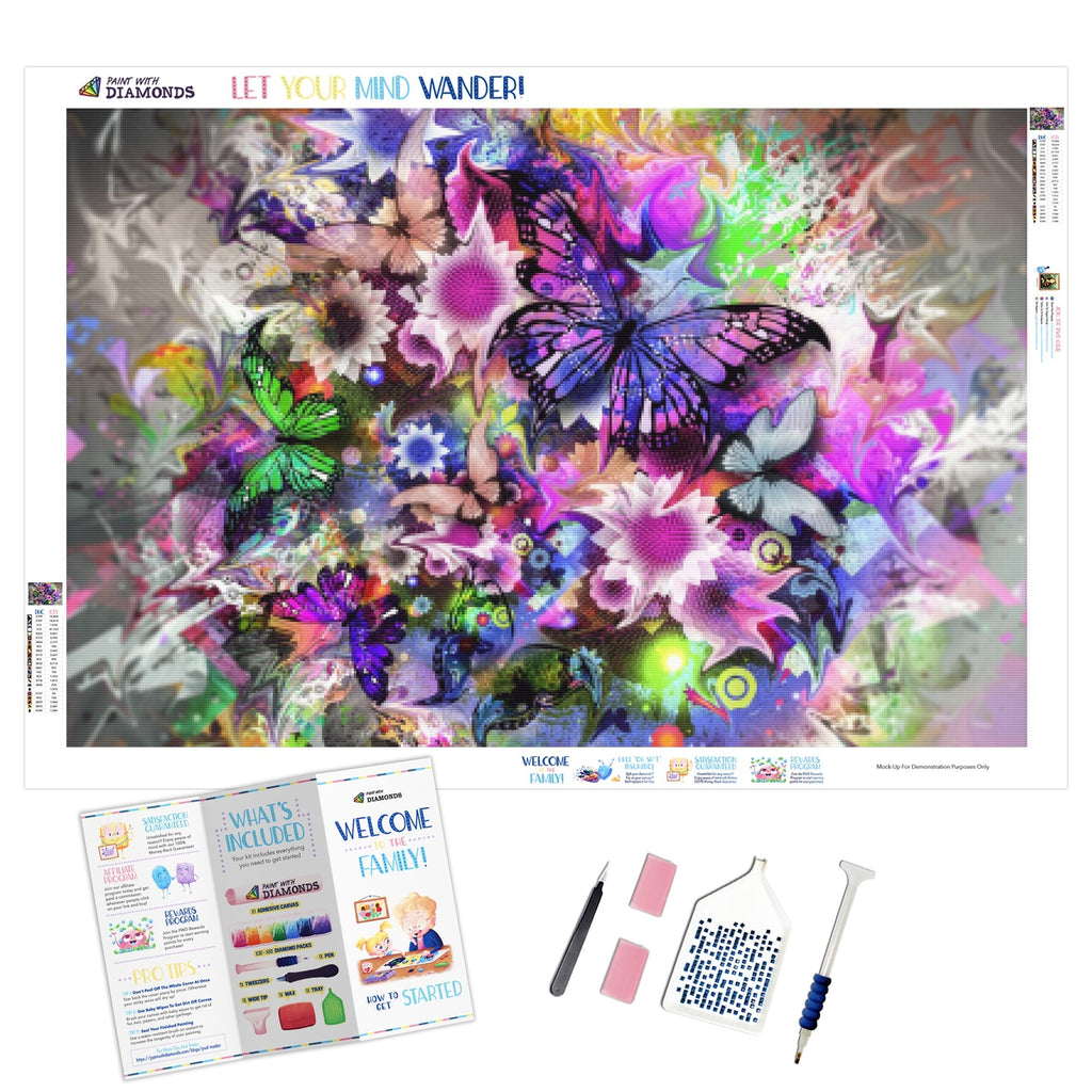 Butterfly Sparkle Diamond Painting Kit (Full Drill) – Paint With