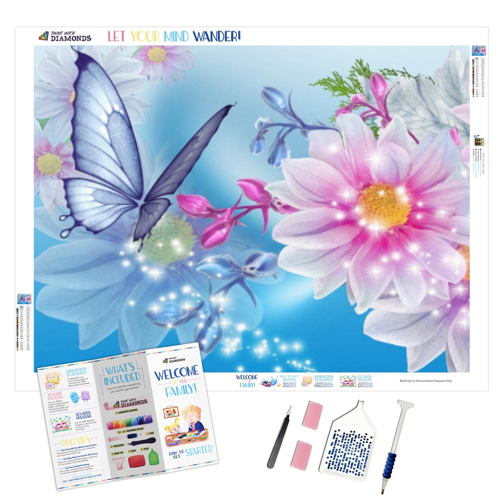 Butterfly Reflections Diamond Painting Kit (Full Drill) – Paint