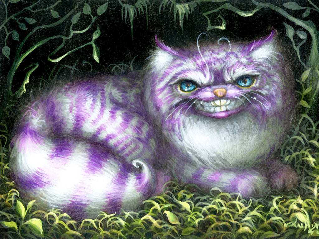 Cheshire Cat Diamond Art - DIY Cartoon Diamond Painting, Full Round/Sq–  Diamond Paintings Store