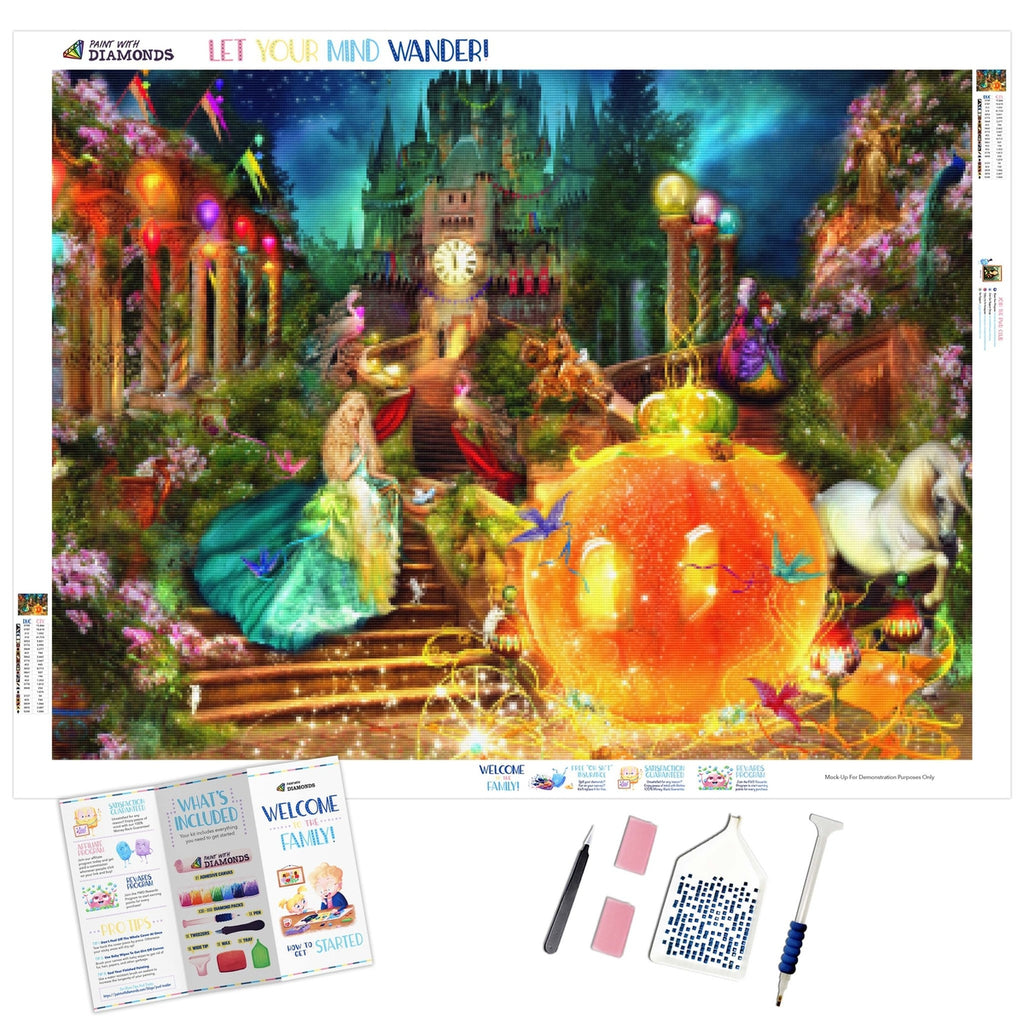  Authentic Disney Diamond Painting kits for adult, full drill diamond  art kit, gift, home décor, Disney, Disney Princess, Cinderella, 20x16 :  Toys & Games