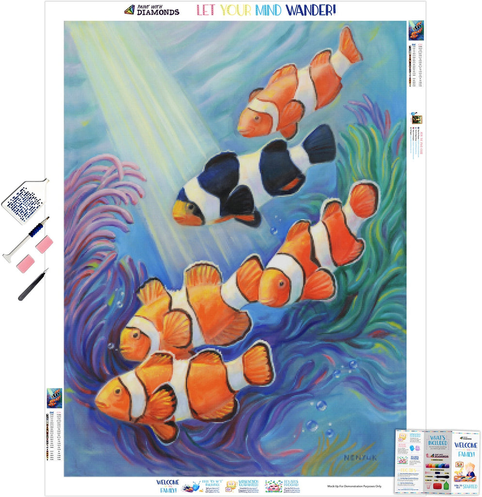 Clownfish(Paper Painting) - Partial Drill - Special Diamond Painting (30*40cm)-596467