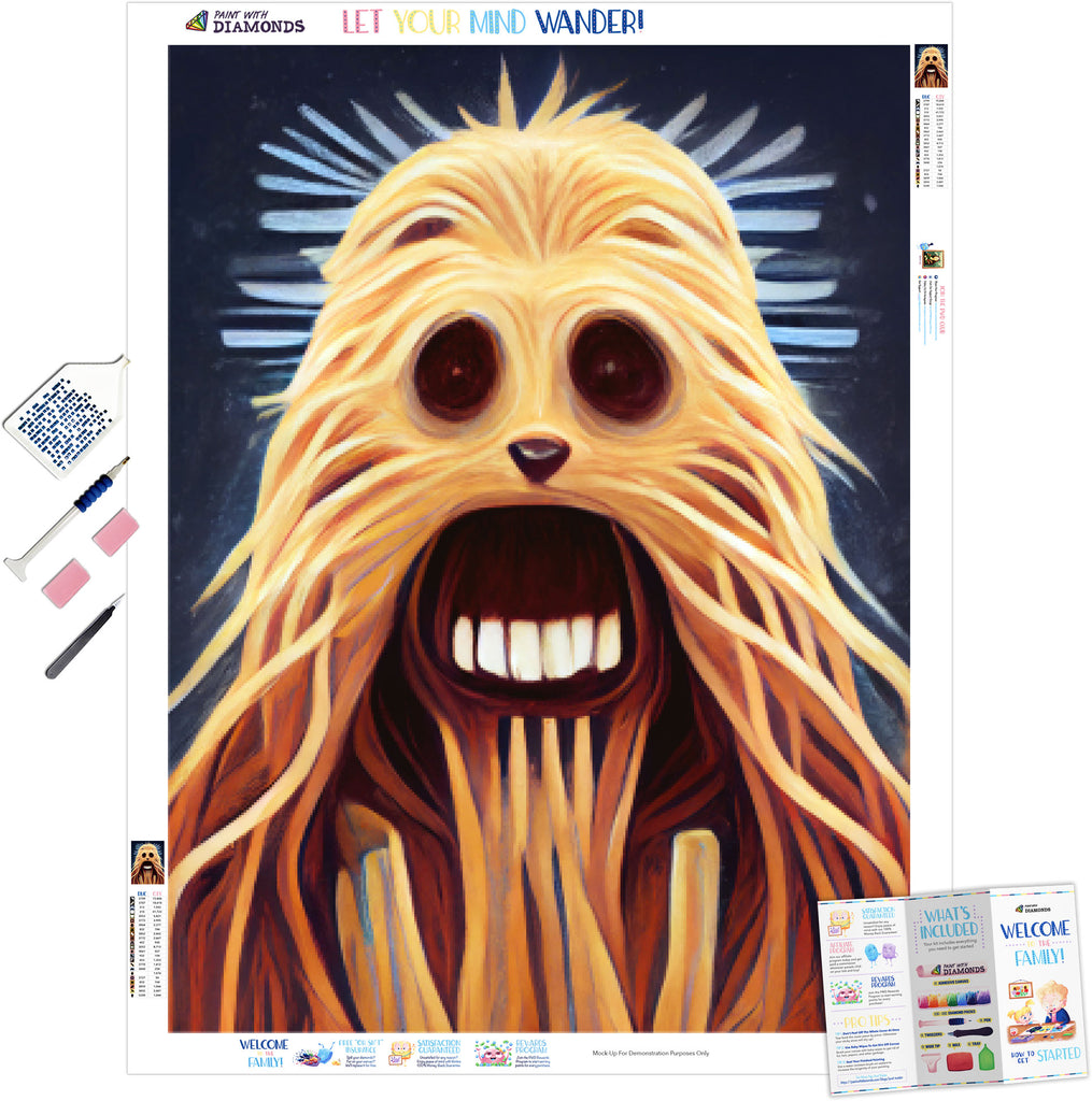 Star Wars CHEWBACCA, 5D Multi Faceted Diamond Painting Art Kit - CLEARANCE