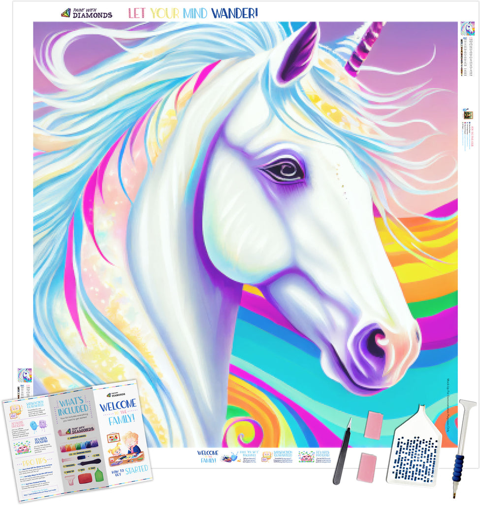 Diamond Painting Kit – Unicorns – BLUE SQUID USA