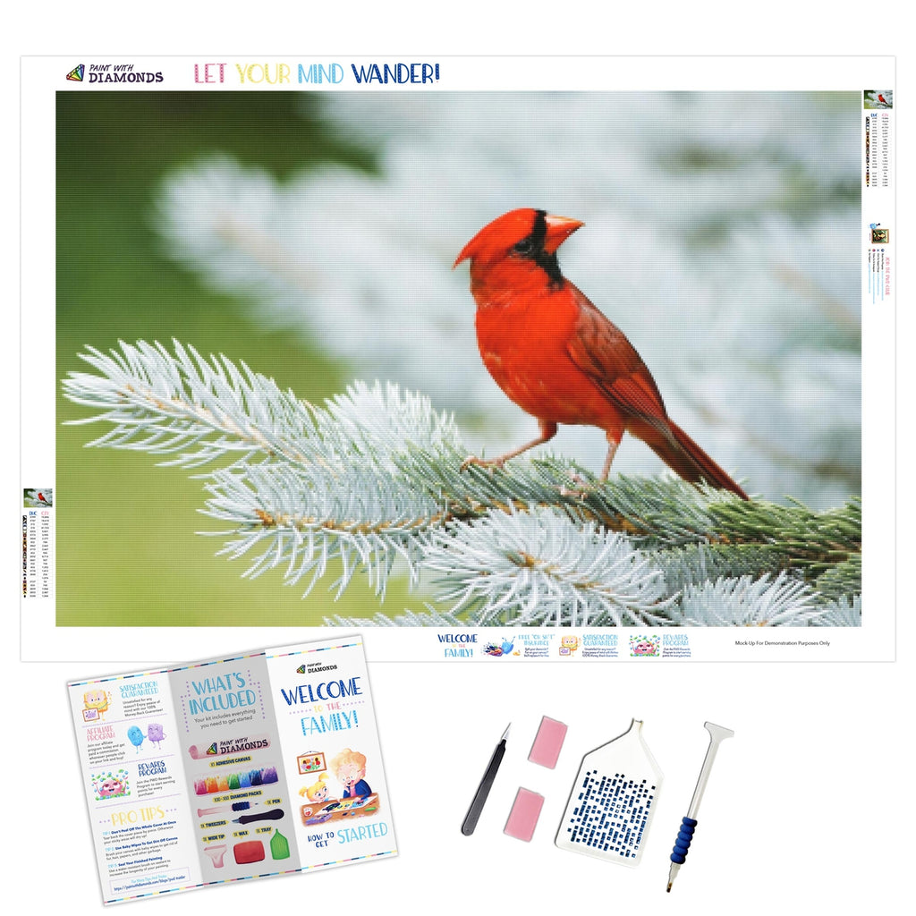 PabJUT North American Cardinal 5D DIY Diamond Painting Kits Full