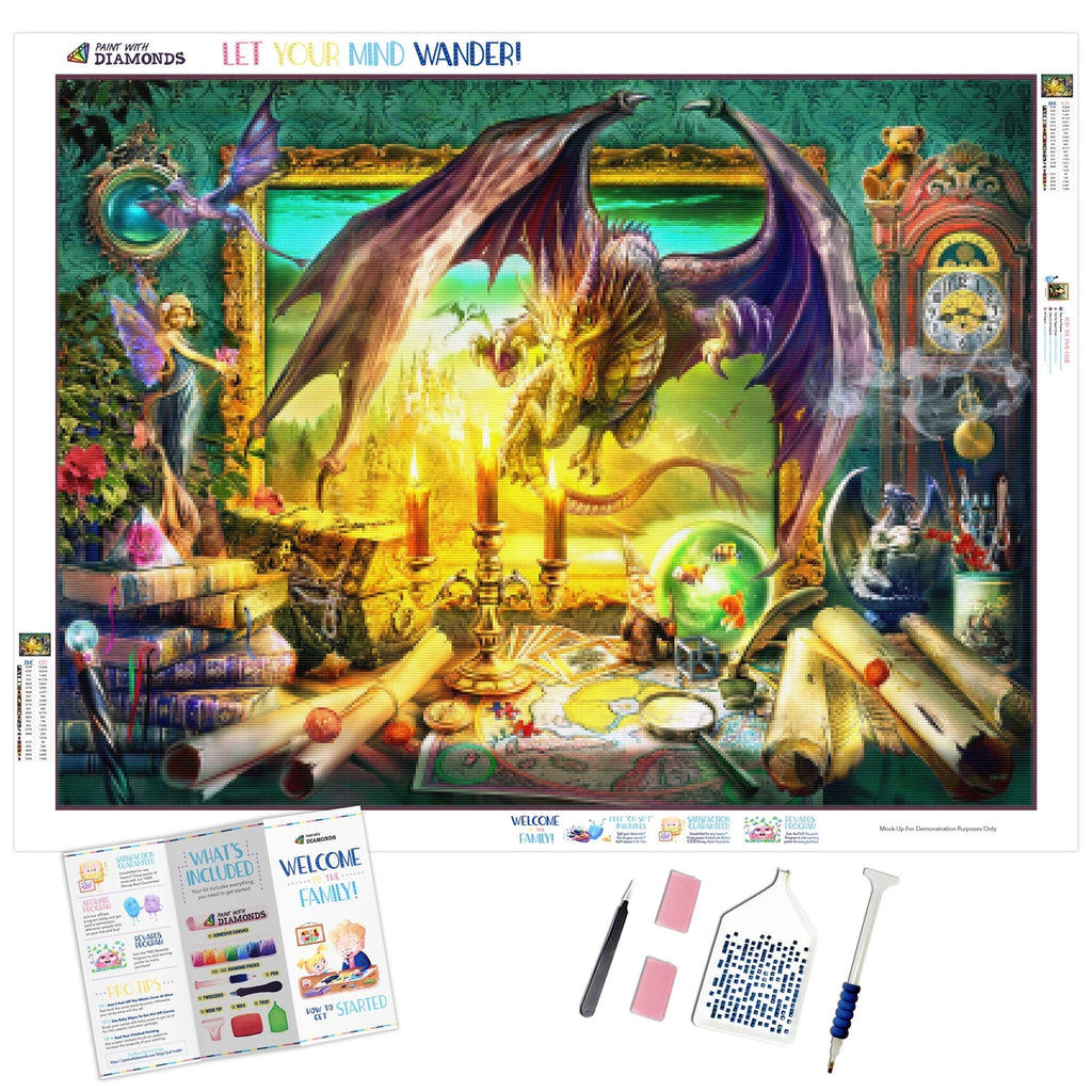 Dragon On The Rock Official Diamond Painting Kit (Full Drill) – Paint With  Diamonds
