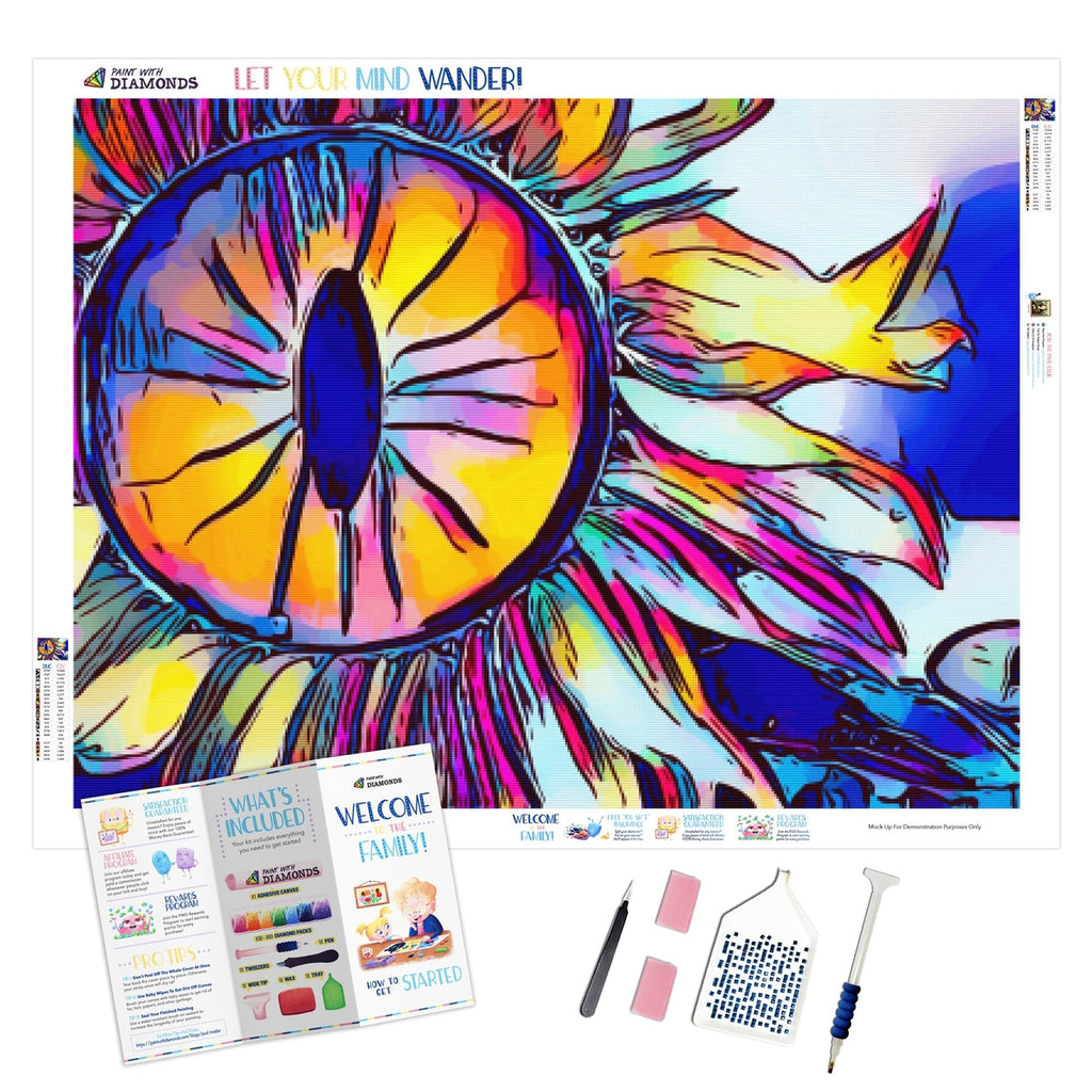 Rainbow Sunflower Diamond Painting Kit – Heartful Diamonds