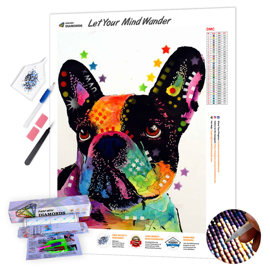 The Bulldog Diamond Painting Kit (Full Drill) – Paint With Diamonds