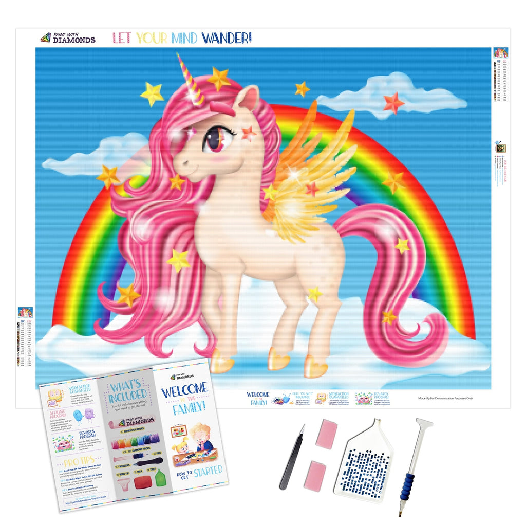 Rainbow Unicorn - Diamond Art Kit – Meridian Fine Arts