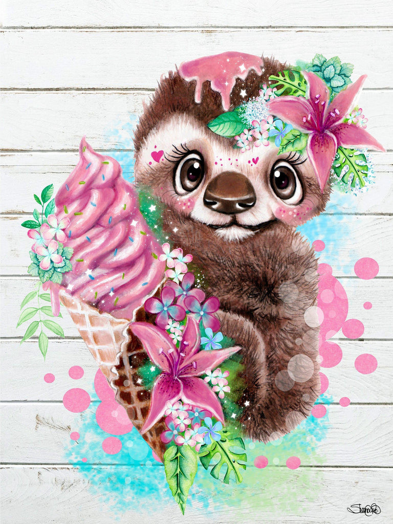 Sloth Diamond Painting for Adults-Sloth Diamond Art for Adults