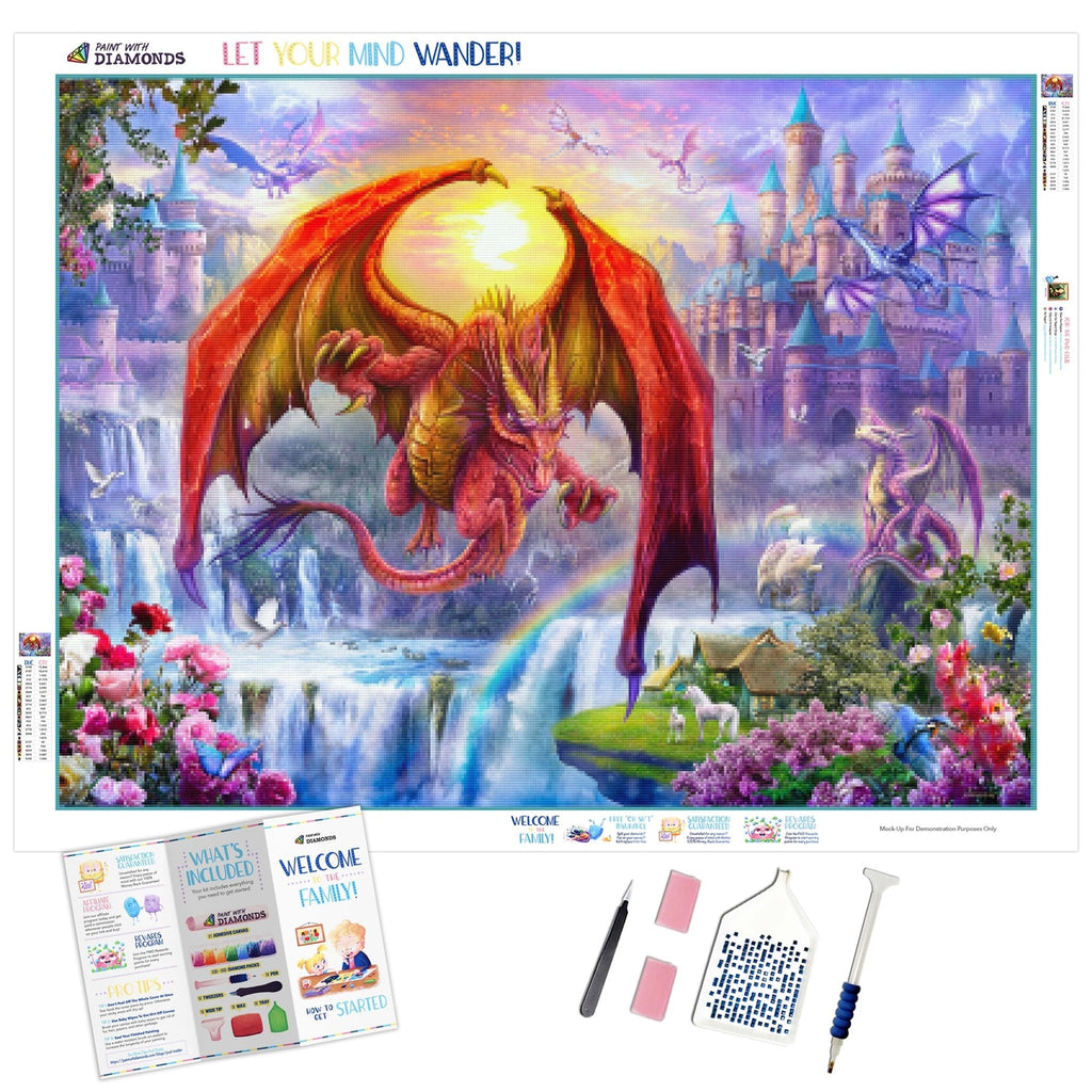 Dragon Castle Official Diamond Painting Kit (Full Drill)