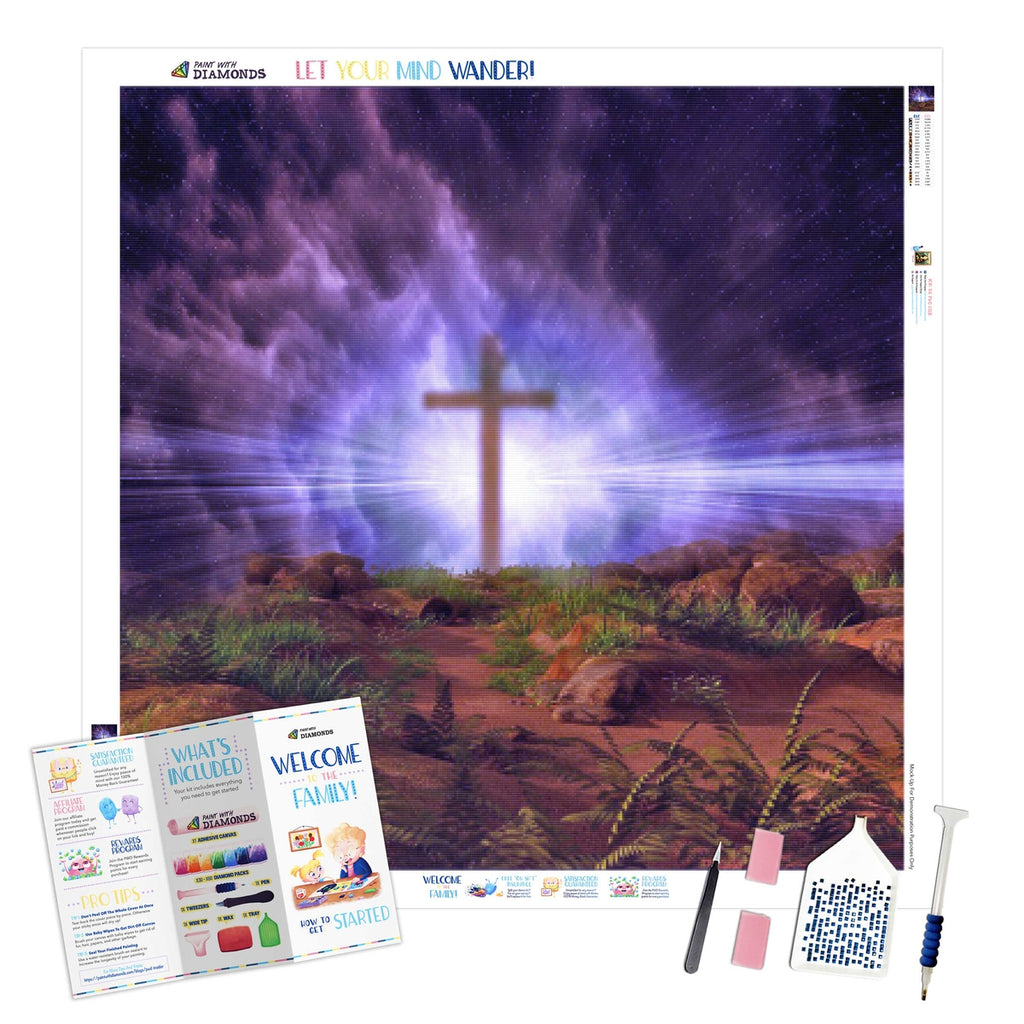 Religious Cross Diamond Art Painting Coasters Kits With - Temu