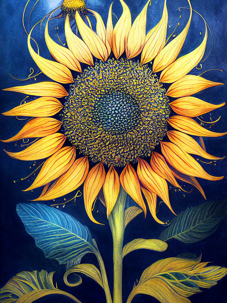 Warped Sunflower DIY Diamond Painting – GemsFlow