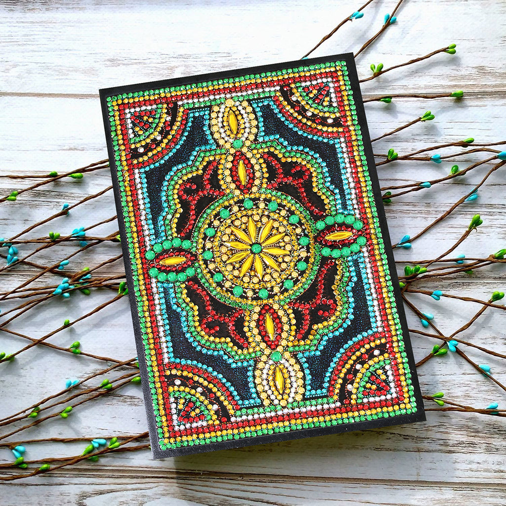 Emerald Mandala' Diamond Painting Journal (Partial Drill Cover) – Paint  With Diamonds