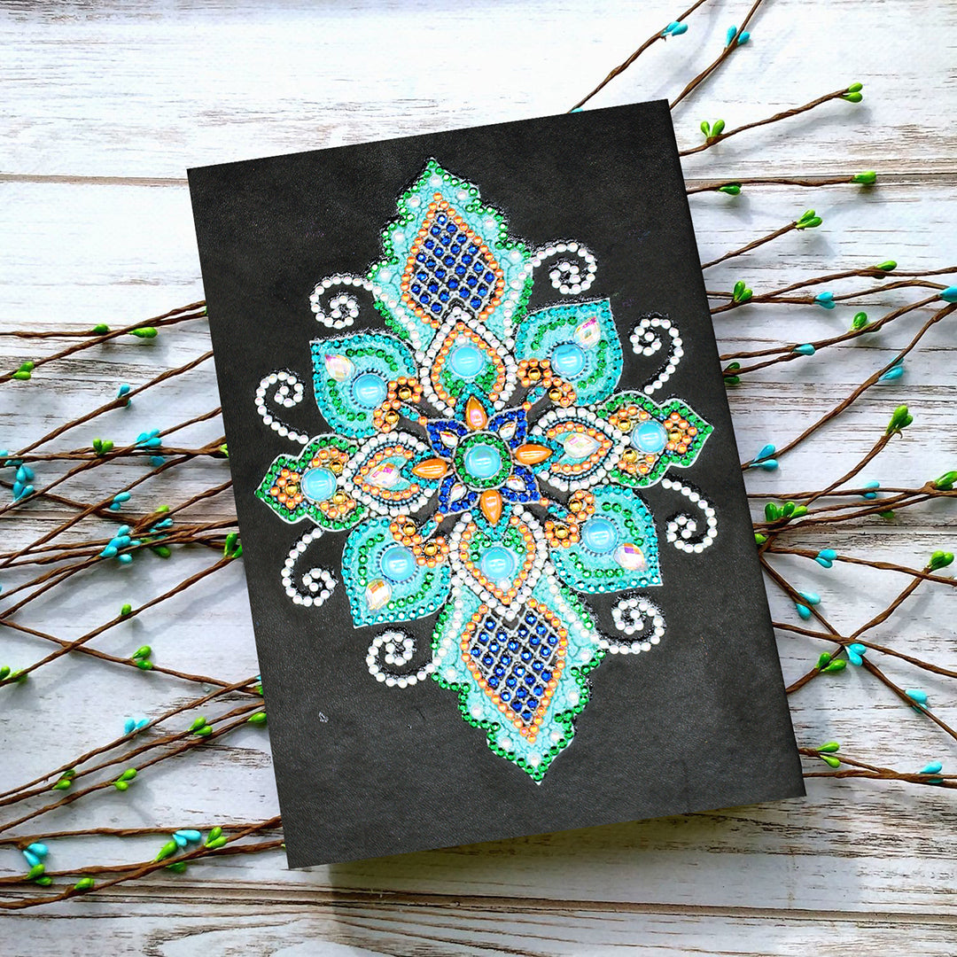 'Blue Lotus' Diamond Painting Journal (Partial Drill Cover) – Paint