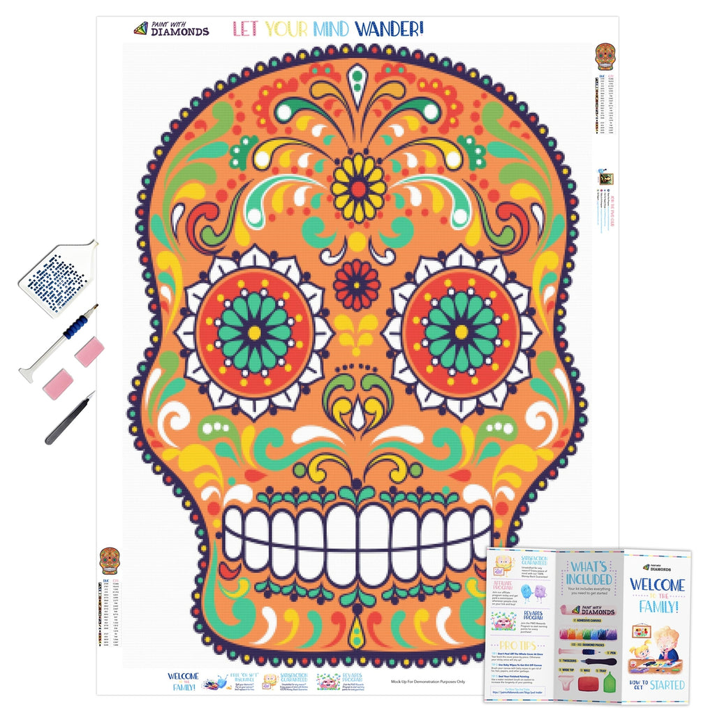 Diamond Painting Skull Diamond Art Kits For Adults - Temu