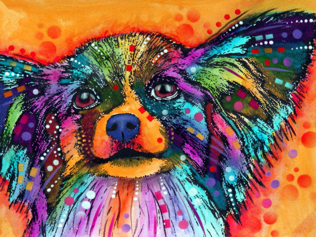 Colorful Neon Dog - Diamond Painting - Diamond Painting Kit USA