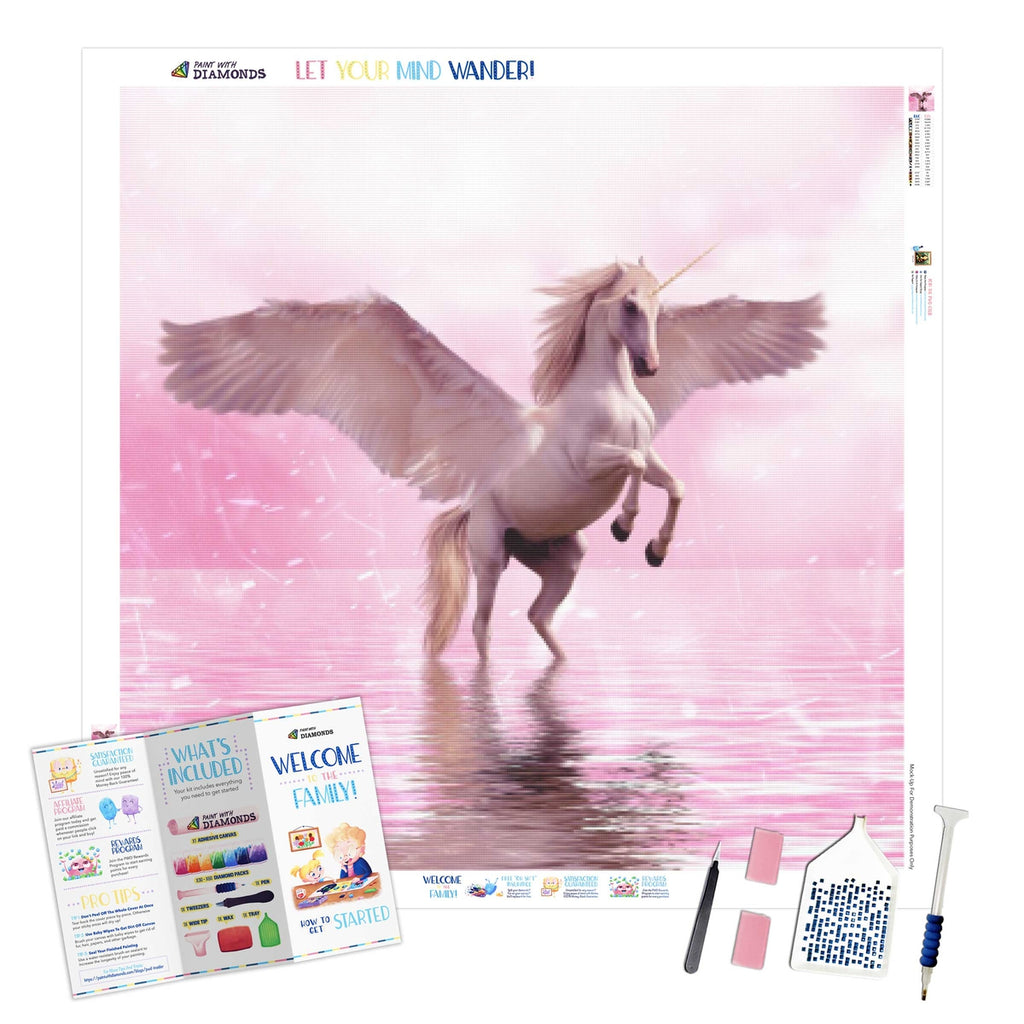 Purple Unicorn Diamond Painting Kit (Full Drill) – Paint With Diamonds