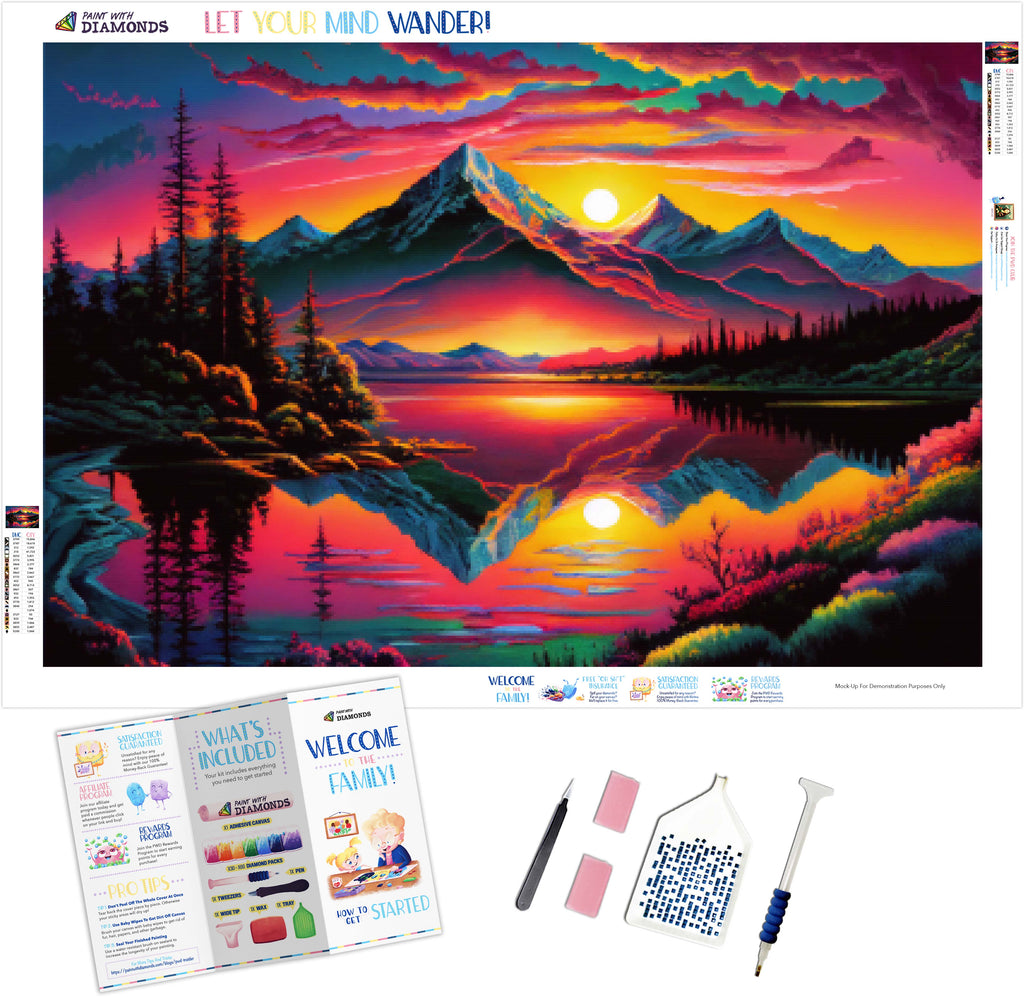 Make Market Lake Forest Diamond Art Kit Paint - 18 x 24 in