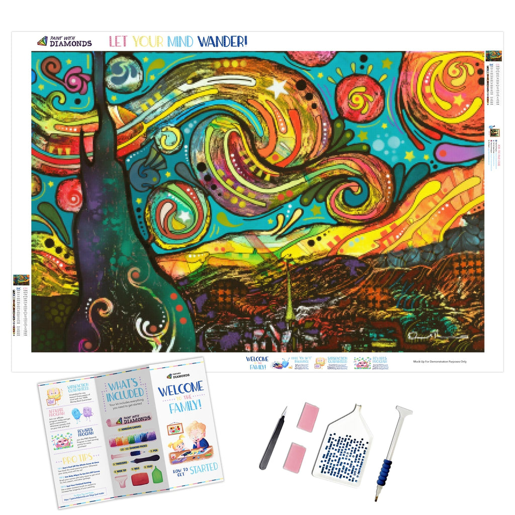 Starry Night Diamond Painting Kit (Full Drill) – Paint With Diamonds