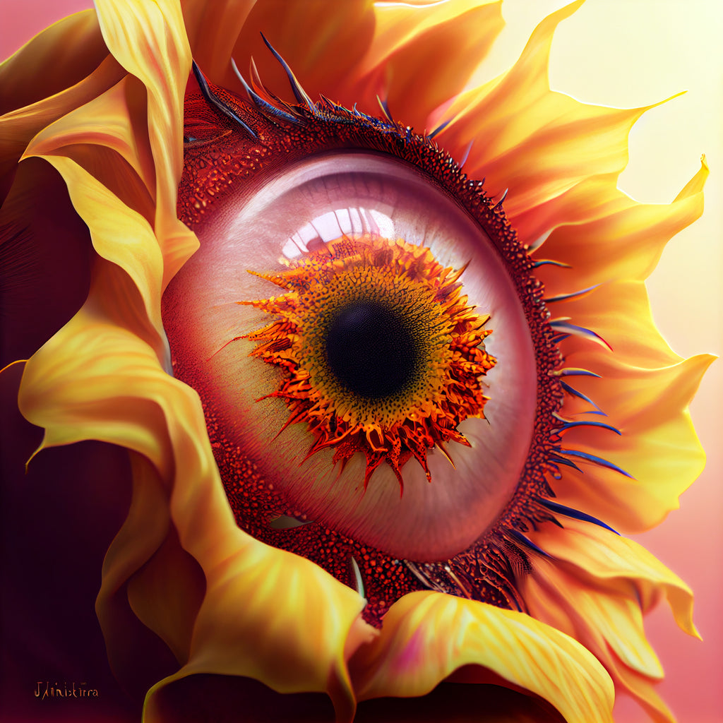 Warped Sunflower Official Diamond Painting Kit by Paint With Diamonds™ Free  2-day Shipping Diamond Art 