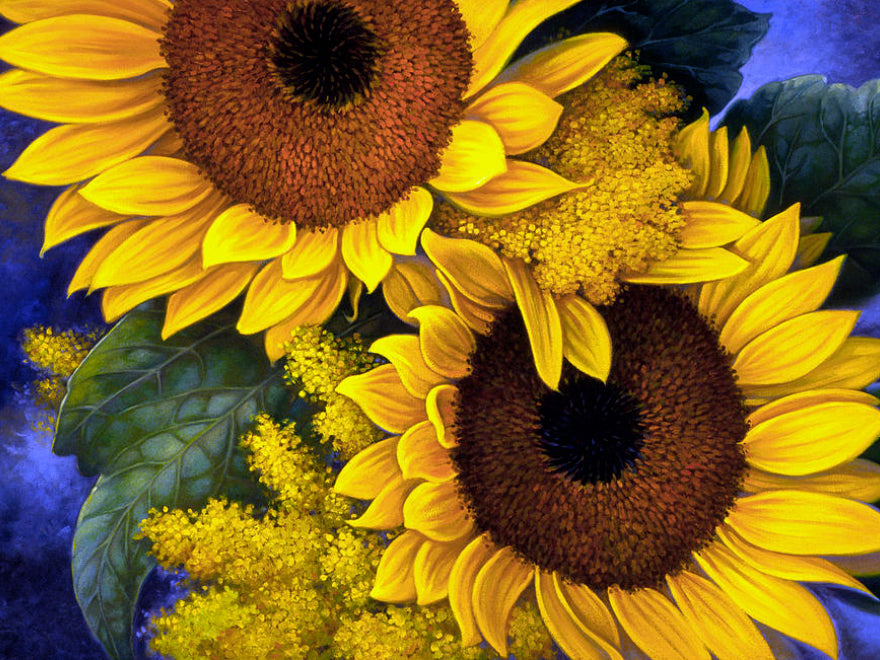 Warped Sunflower Diamond Painting Kit (Full Drill) – Paint With Diamonds