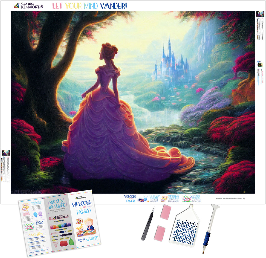 Diamond Painting Crystal Art Kit ® Once Upon A Time, 40×50 cm, partial  painting