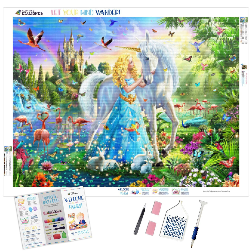 Priness Riding Unicorn Landscapes 5D Diamond Painting Gemstone Art Painting  Full Drill - China Priness Riding Unicorn Diamond Painting and Diamond  Painting price