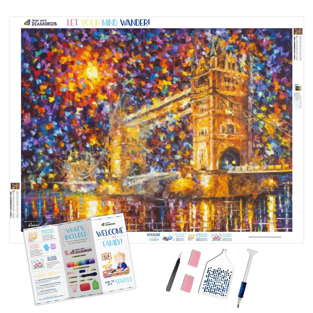 Puzzle Diamond Painting: Brooklyn Bridge, 1 - 39 pieces