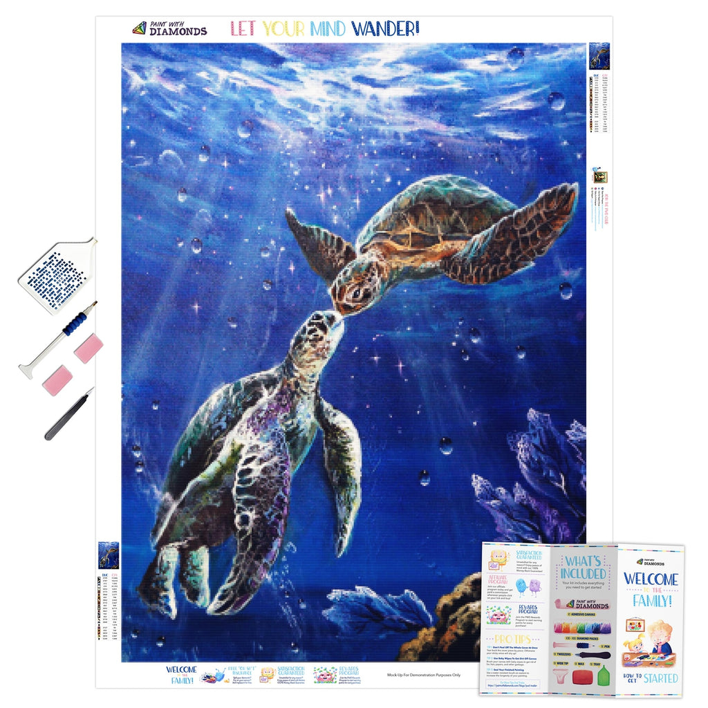 Diy 5d Sea Turtle Diamond Painting Kits For Adults Full Drill Round Ocean  Diamond Art Kits For Kids Diamond Painting Animals Gem Painting Picture Arts