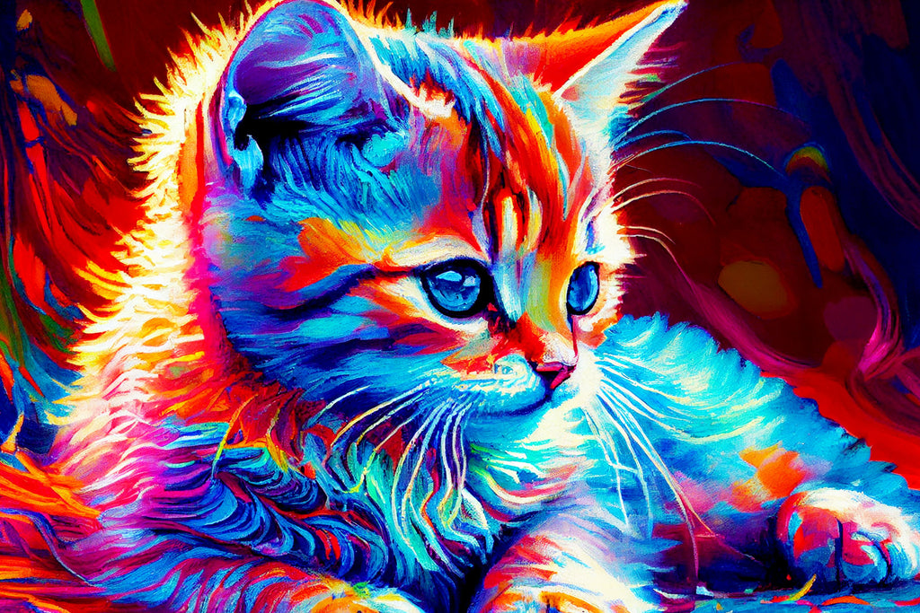 Rainbow Cat Diamond Painting  Ships From USA – Diamondpaintingpro