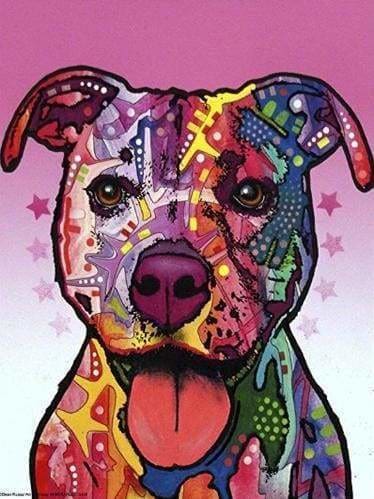 Colourful Dog - DIY Diamond Painting  Canvas painting, Dog pop art,  Painting