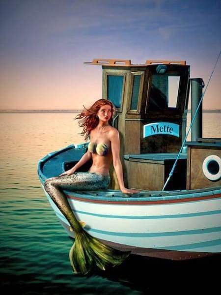 Be A Mermaid In A Sea Of Fish Diamond Painting Kit (Full Drill