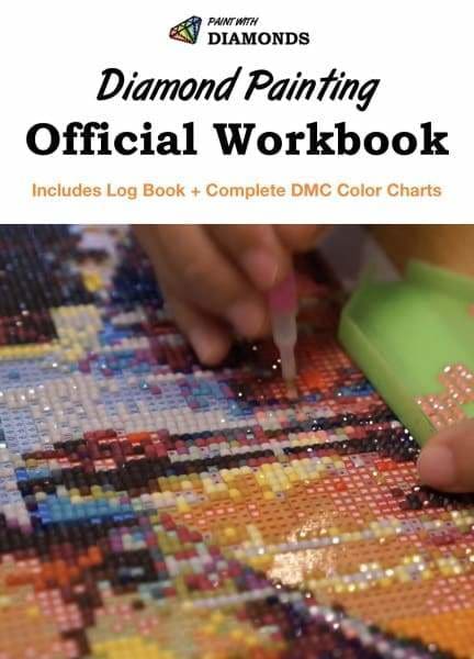 Official Diamond Painting Workbook - Log Book With DMC Color Charts