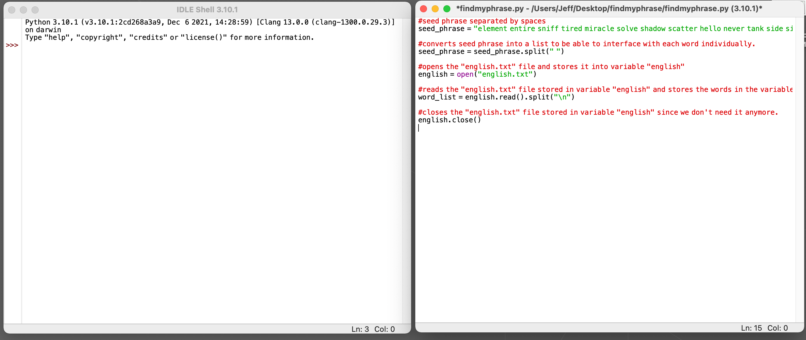 python code example 2