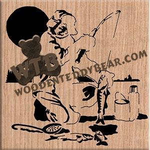 Boy Fishing fretwork scroll saw pattern  The Wooden Teddy Bear - The Wooden  Teddy Bear, Inc