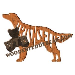 Irish Setter dog puzzle, wooden dog puzzle Irish Setter, Irish