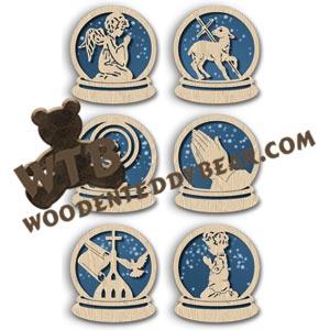 Snow Globe Ornaments #4